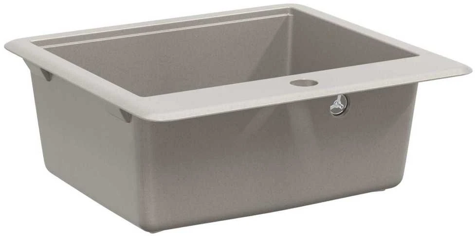 Kriauklė 80% Kvarcas ir 20% Derva 470 x 440 mm Pilka