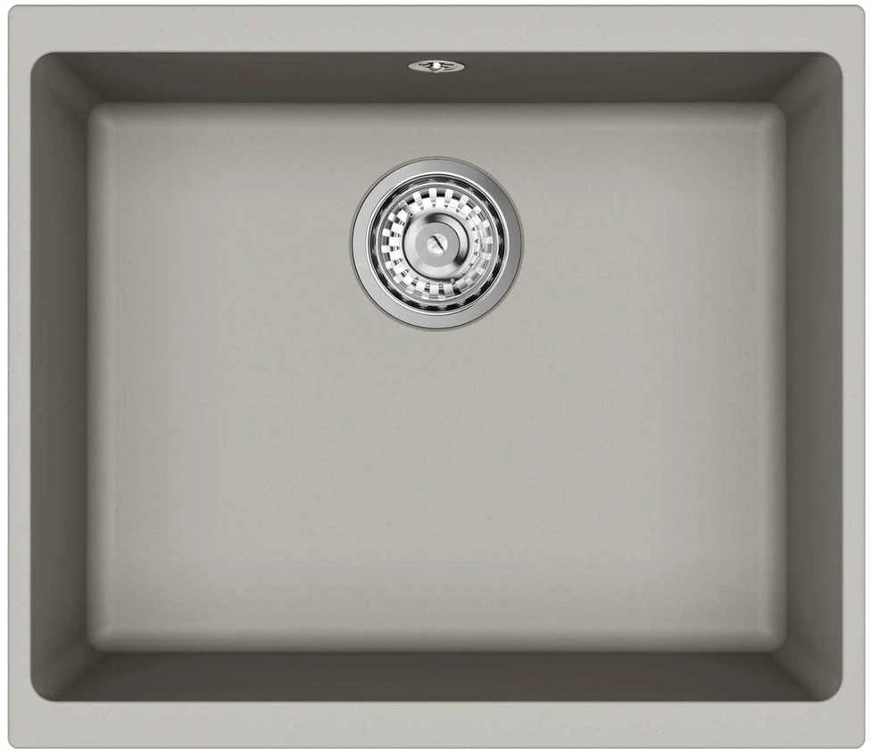 Kriauklė 80% Kvarcas ir 20% Derva 530 x 460 mm Pilka