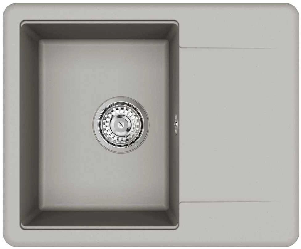 Kriauklė 80% Kvarcas ir 20% Derva 560 x 460 mm Pilka