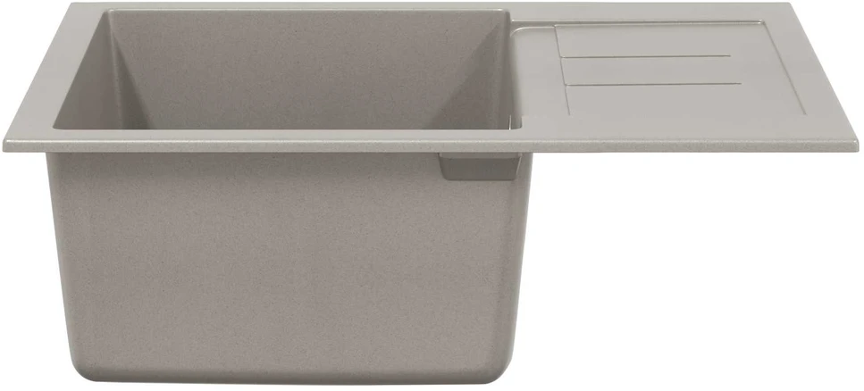 Kriauklė Pilka 620 x 500 mm 80% Kvarcas ir 20% Derva