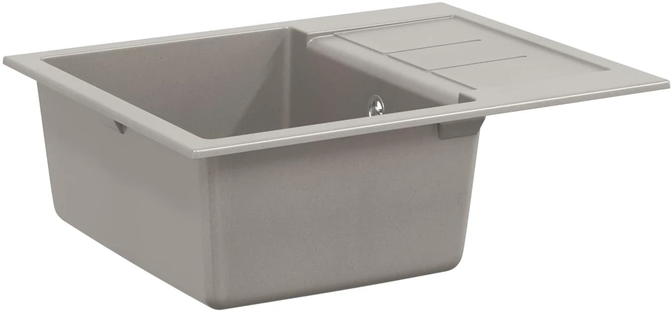 Kriauklė Pilka 620 x 500 mm 80% Kvarcas ir 20% Derva