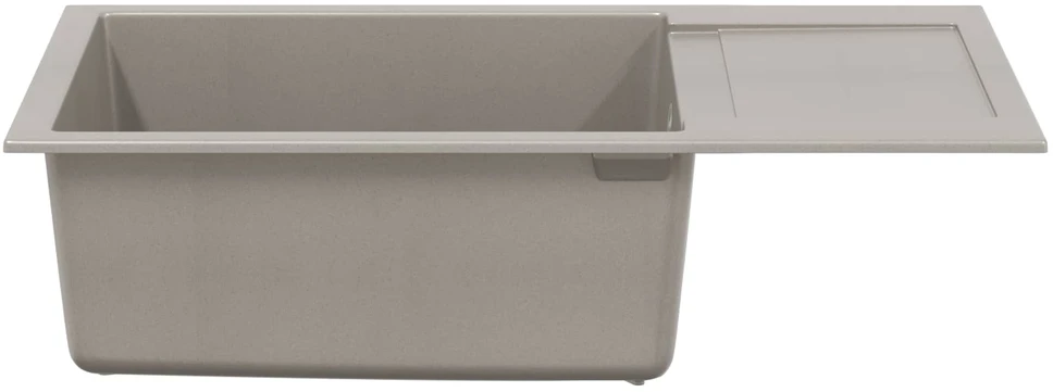 Kriauklė Pilka 780 x 500 mm 80% Kvarcas ir 20% Derva
