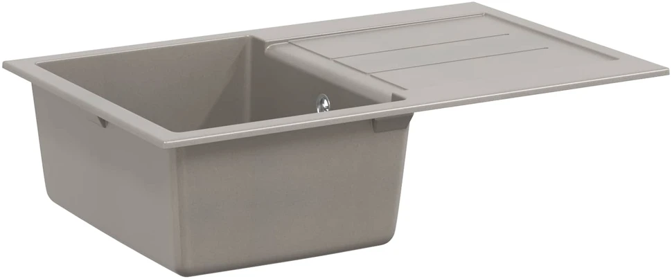 Kriauklė Pilka 780 x 500 mm 80% Kvarcas ir 20% Derva