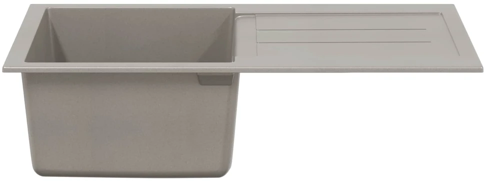 Kriauklė Pilka 780 x 500 mm 80% Kvarcas ir 20% Derva