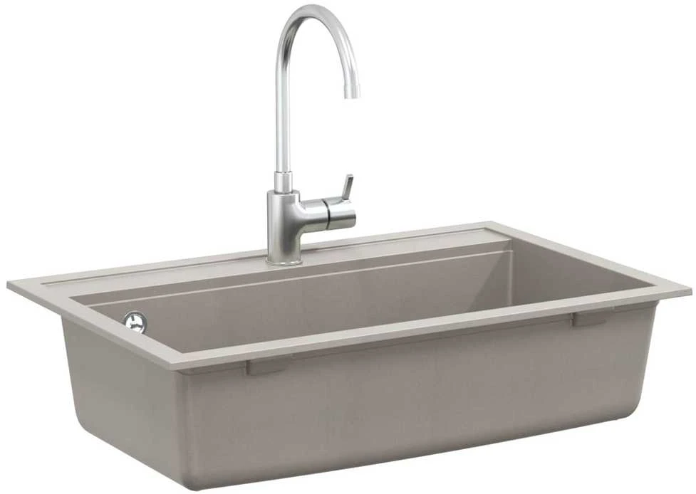 Kriauklė Granitas 795 x 505 mm Pilka