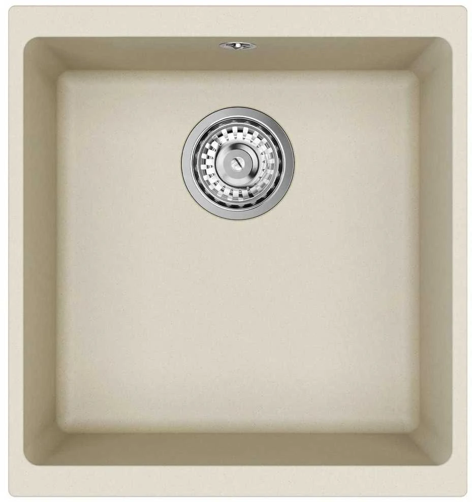 Kriauklė 80% Kvarcas ir 20% Derva 430 x 460 mm Smėlio