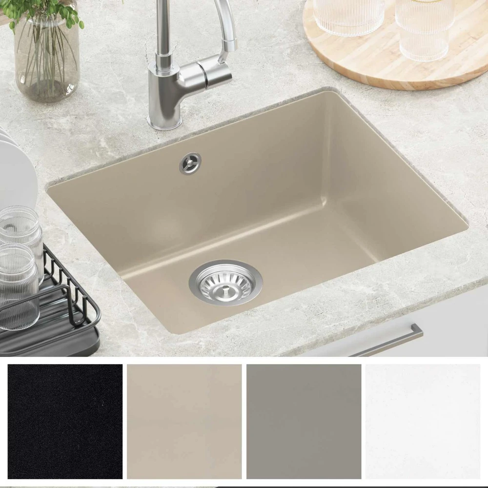 Kriauklė 80% Kvarcas ir 20% Derva 530 x 460 mm Smėlio