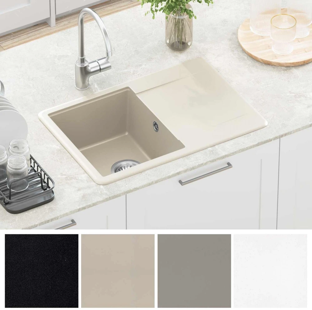 Kriauklė 80% Kvarcas ir 20% Derva 670 x 460 mm Smėlio