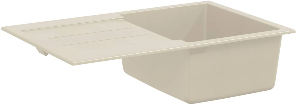 Kriauklė Smėlio 780 x 500 mm 80% Kvarcas ir 20% Derva