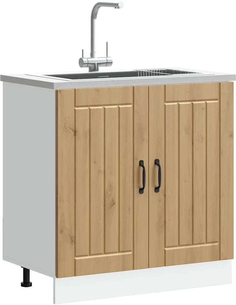 kriauklės pagrindo spintelė "Lucca" Artisan Oak Engineered Wood