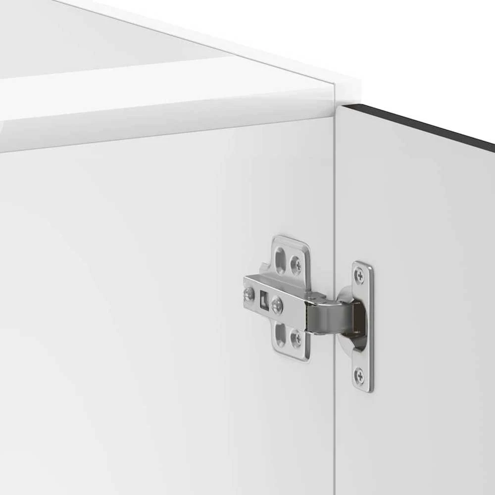 kriauklės pagrindo spintelė "Lucca" Juodas Engineered Wood