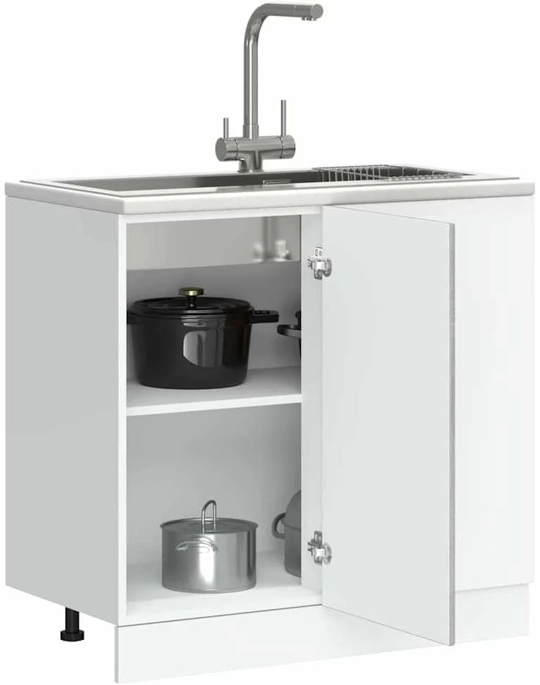 virtuvės apatinė spintelė Lucca Pilka Sonoma Engineered Wood