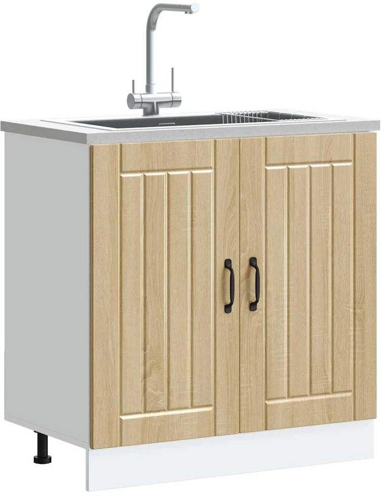 kriauklės pagrindo spintelė "Lucca" Sonoma Oak Engineered Wood