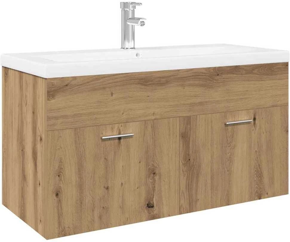 kriauklės spintelė su įmontuotu baseinu Artisan Oak