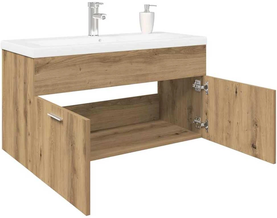 kriauklės spintelė su įmontuotu baseinu Artisan Oak
