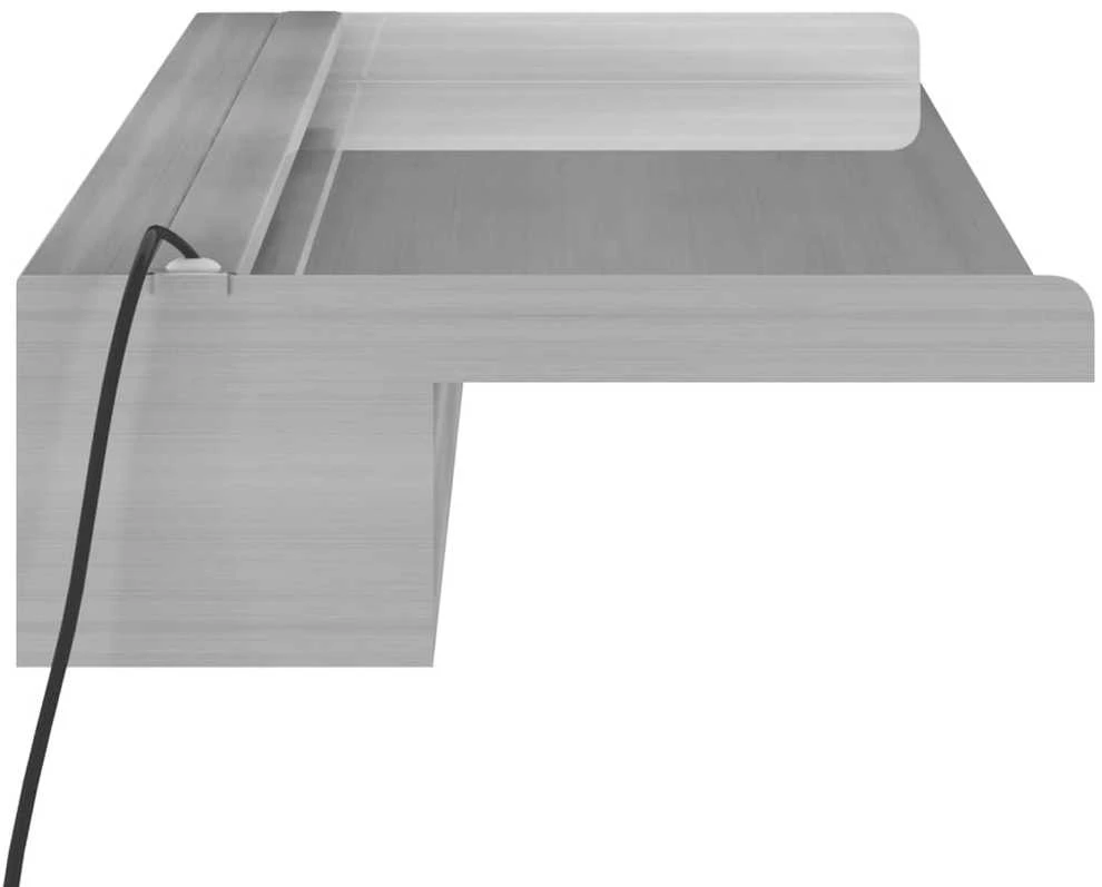 Krioklys su įvairių spalvų LED lemputėmis, 90cm, plienas