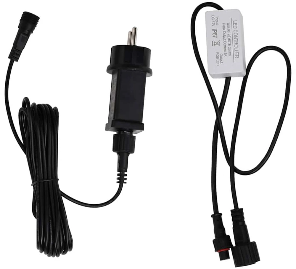 Krioklys su įvairių spalvų LED lemputėmis, 30cm, akrilas