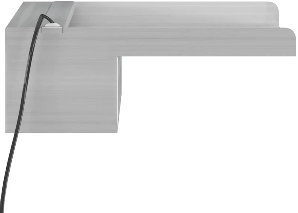 Krioklys su įvairių spalvų LED lemputėmis, 30cm, plienas