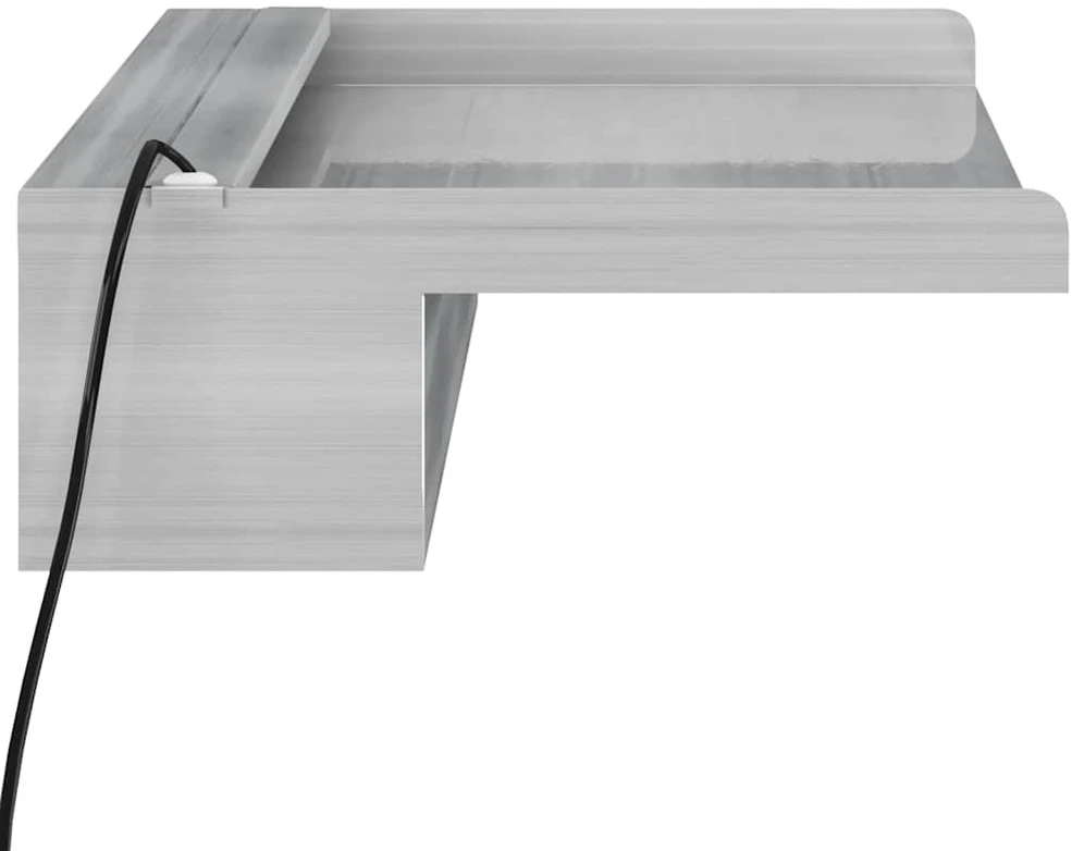 Krioklys su įvairių spalvų LED lemputėmis, 60cm, plienas