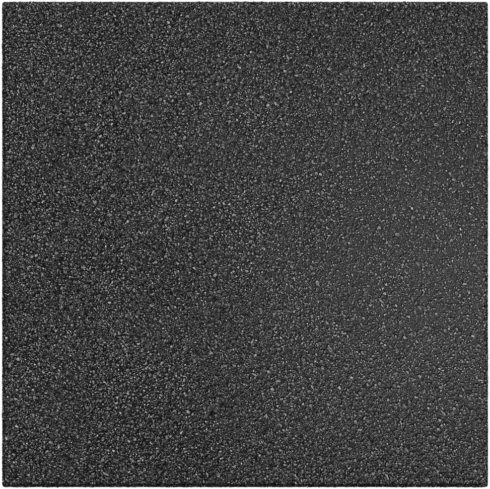 Kritimo apsaugos plytelės 12 vnt. Juoda 50 x 50 cm Guma