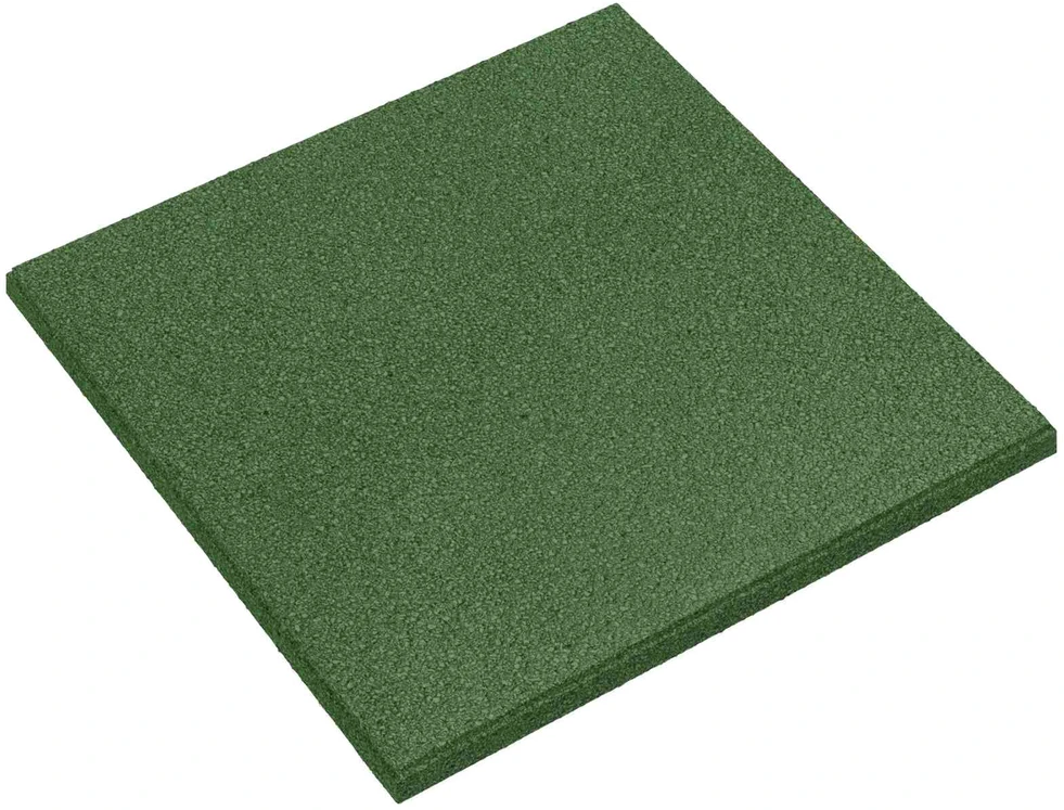 Kritimo apsaugos plytelės 12 vnt. Žalia 50 x 50 cm Guma
