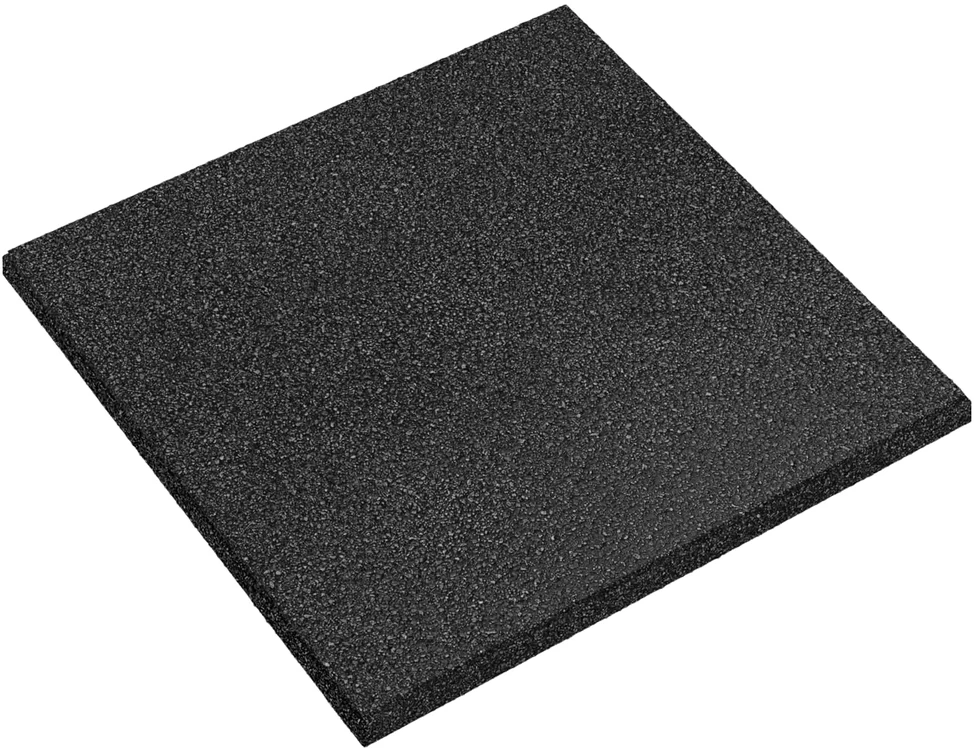 Kritimo apsaugos plytelės 18 vnt. Juoda 50 x 50 cm Guma