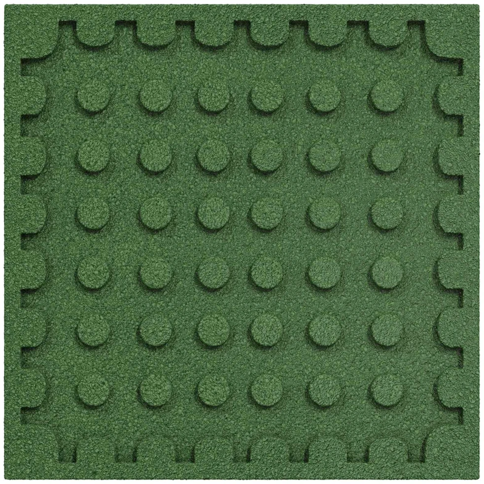 Kritimo apsaugos plytelės 24 vnt. Žalia 50 x 50 cm Guma