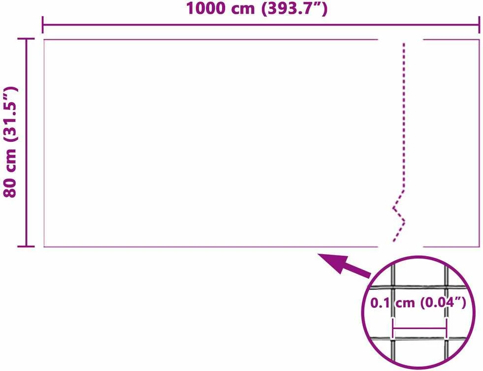 Tinklas nuo vabzdžių Balta 80 x 1000 cm Stiklo pluoštas