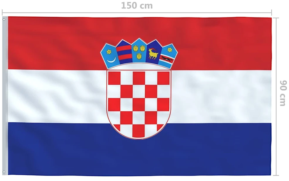 Kroatijos vėliava, 90x150cm
