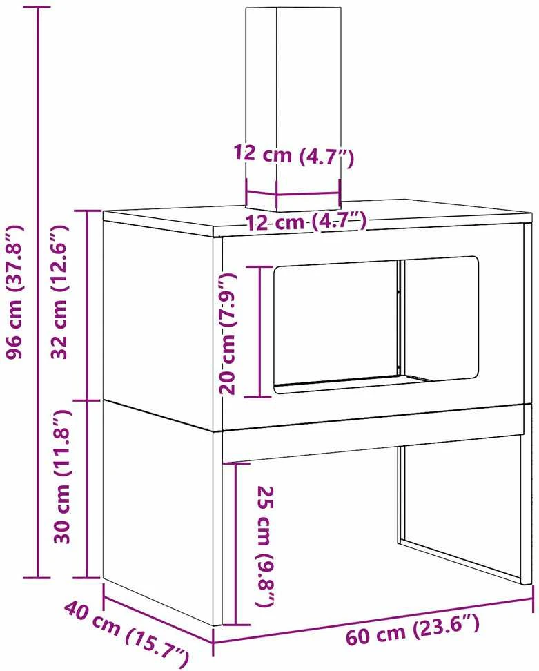 Laužavietė Rūdijanti Atmosferos poveikiui atsparus plienas