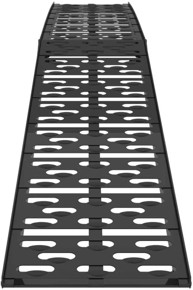 Sulankstoma motociklinės rampos 340 kg per rampa 2 vnt. Juodas