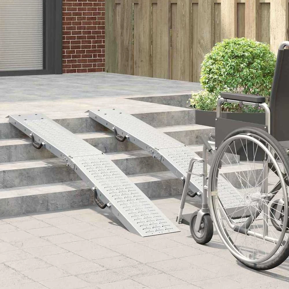 Sulankstoma rampas 200 kg kiekvienai rampai 2 vnt. Sidabrinė