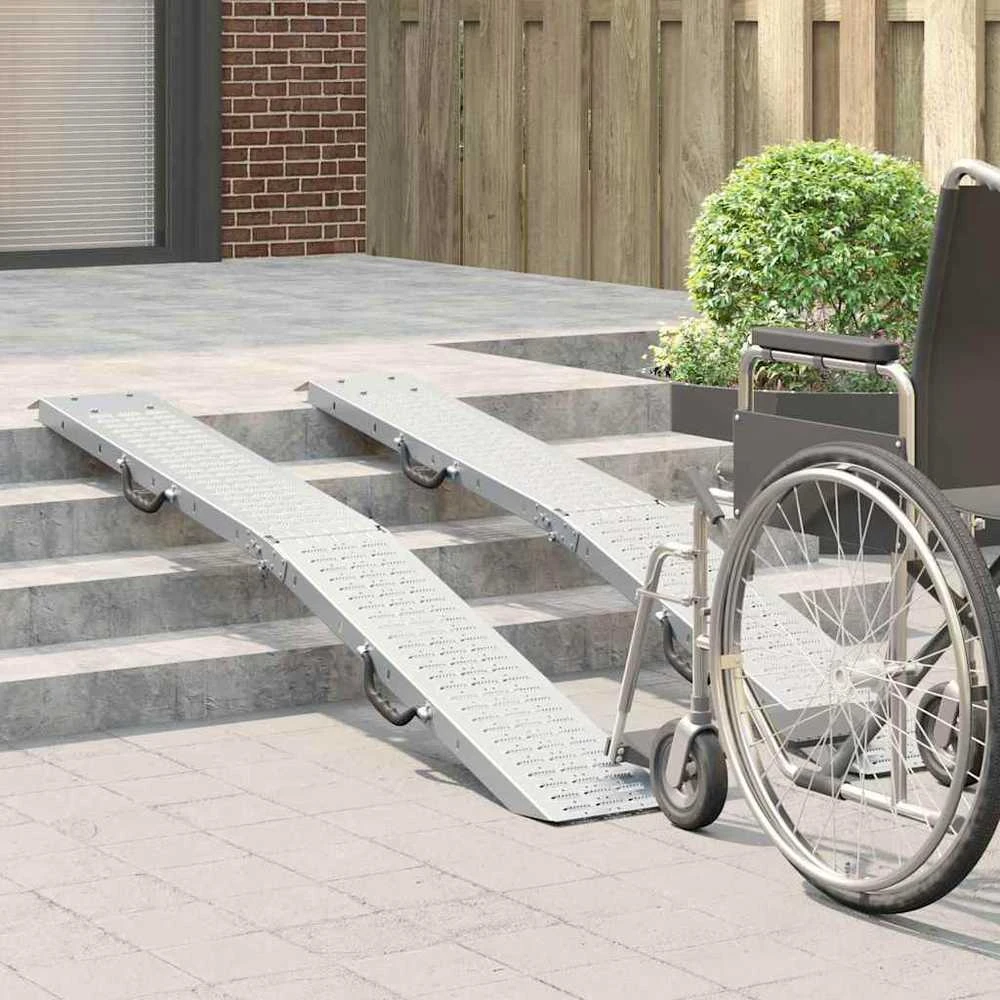 Sulankstoma rampas 200 kg kiekvienai rampai 2 vnt. Sidabrinė