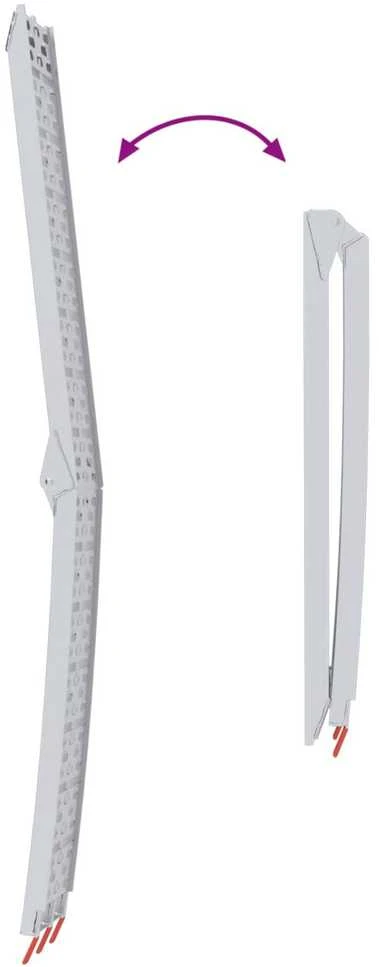 Sulankstoma motociklinės rampos 340 kg per rampa 2 pcs Sidabro