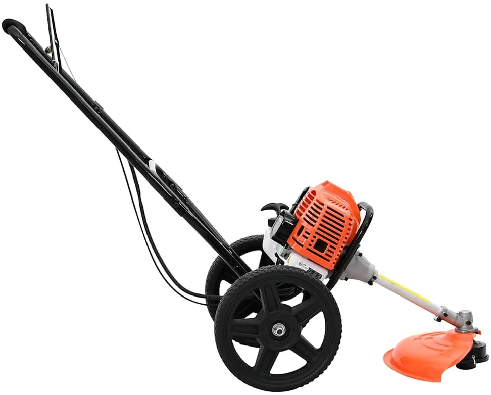 Krūmapjovė su ratukais, oranžinė, 52 cc, 1,45 kW