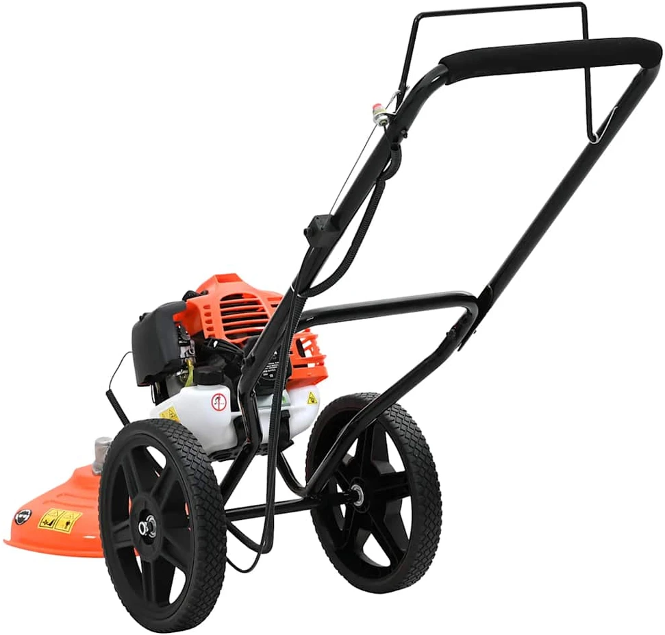Krūmapjovė su ratukais, oranžinė, 52 cc, 1,45 kW