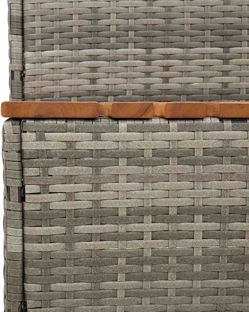 Kubilo žingsnis, 100x50x50,5cm, poliratanas ir akacijos masyvas