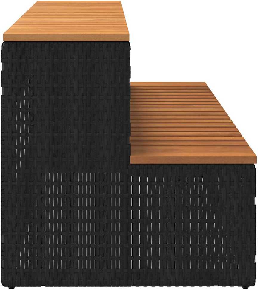 Kubilo žingsnis, 100x50x50,5cm, poliratanas ir akacijos masyvas