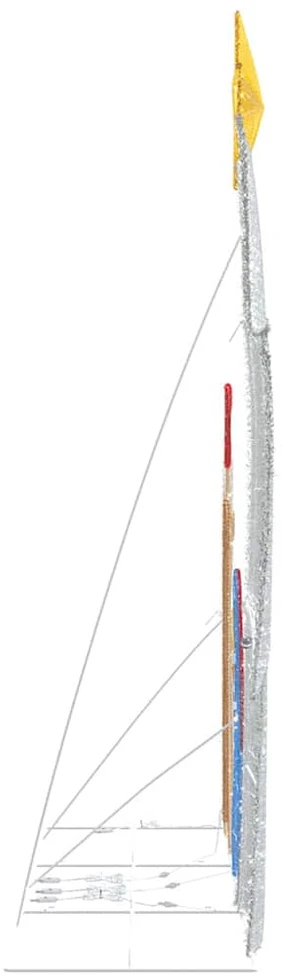 Kūčių Scena LED Šilta balta 149 x 32 x 127,5 cm Poliesteris