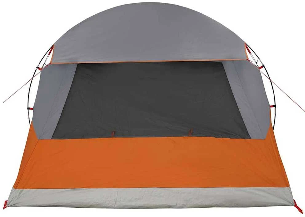 Dome palapinė 4 asmenims Pilka ir oranžinė 455 x 252 x 178 cm