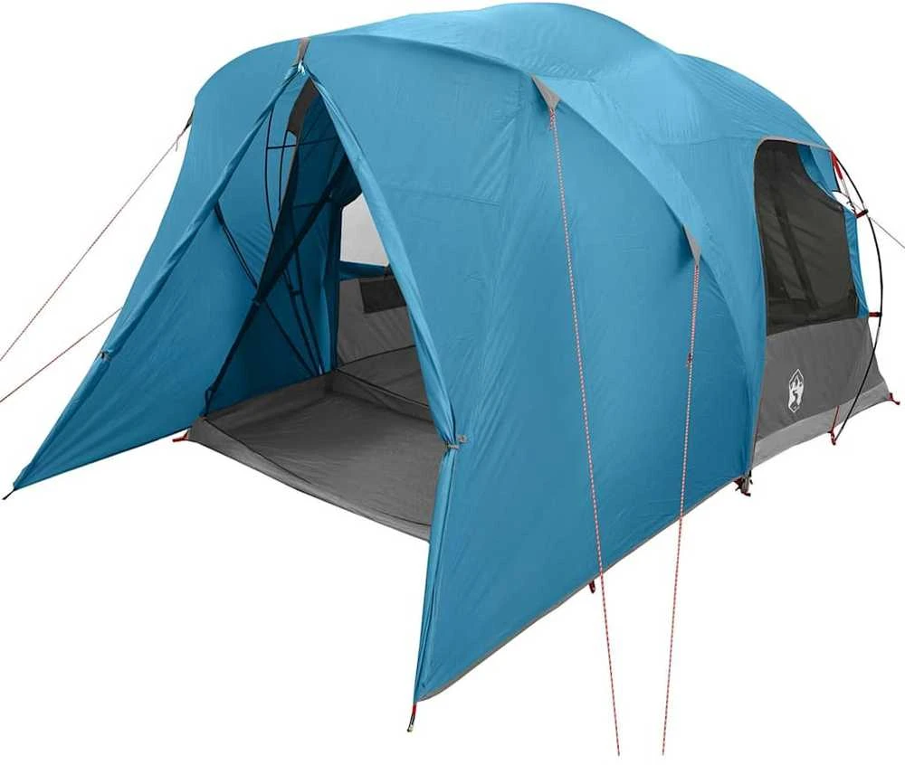 Dome palapinė 6 asmenims su stogu Mėlyna 500 x 314 x 206 cm