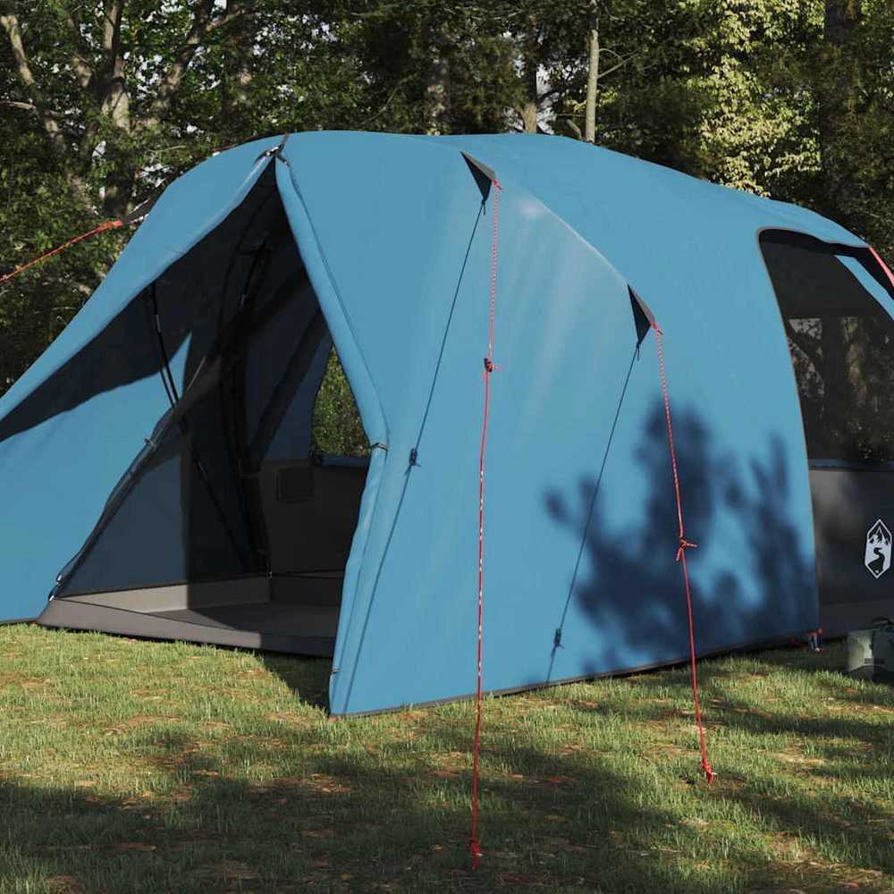 Dome palapinė 6 asmenims su stogu Mėlyna 500 x 314 x 206 cm