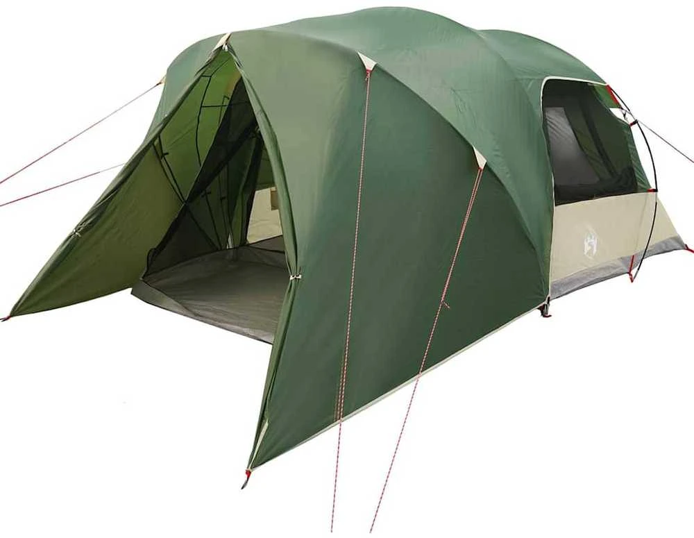 Dome palapinė 4 asmenims su stogu Žalia 455 x 252 x 178 cm