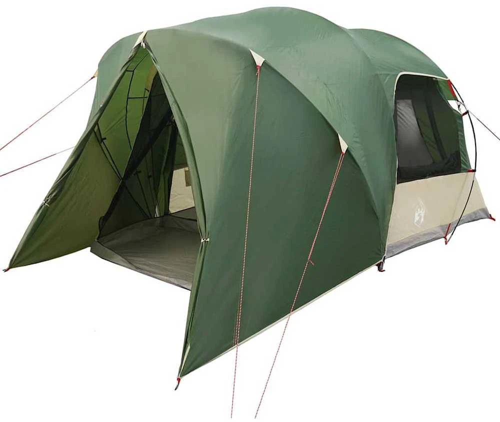 Dome palapinė 6 asmenims su stogu Žalia 500 x 314 x 206 cm