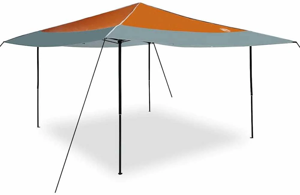 Kupolo palapinė 395 x 395 x 251 cm Oranžinė audinys