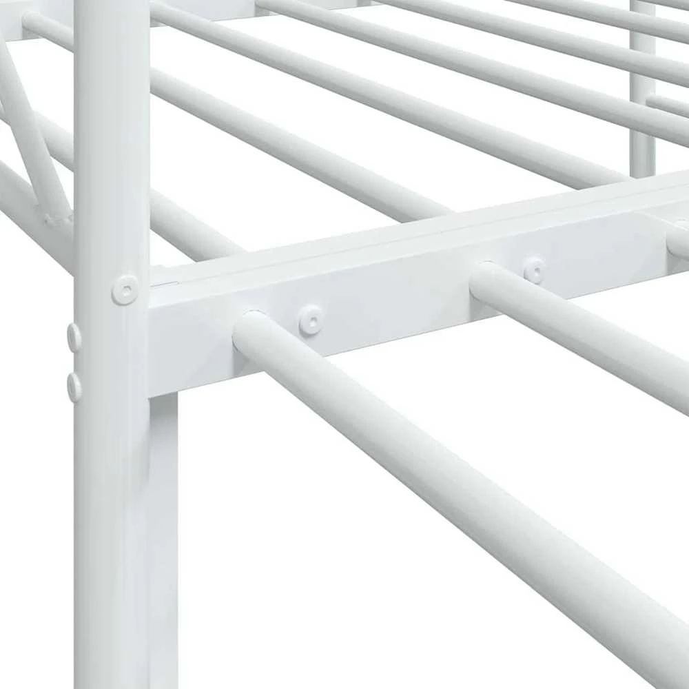 Elior kušetė su kušete be čiužinio Balta 80x200 cm plienas