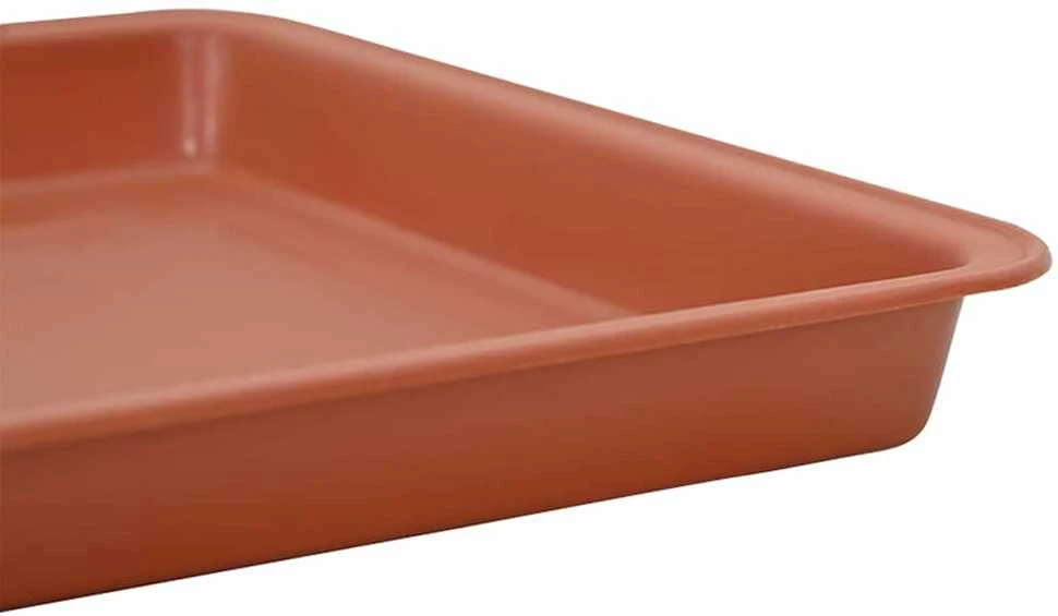 Kvadratinis gėlių padėklas 24 vnt. Raudona plyta 15 x 15 x 2 cm