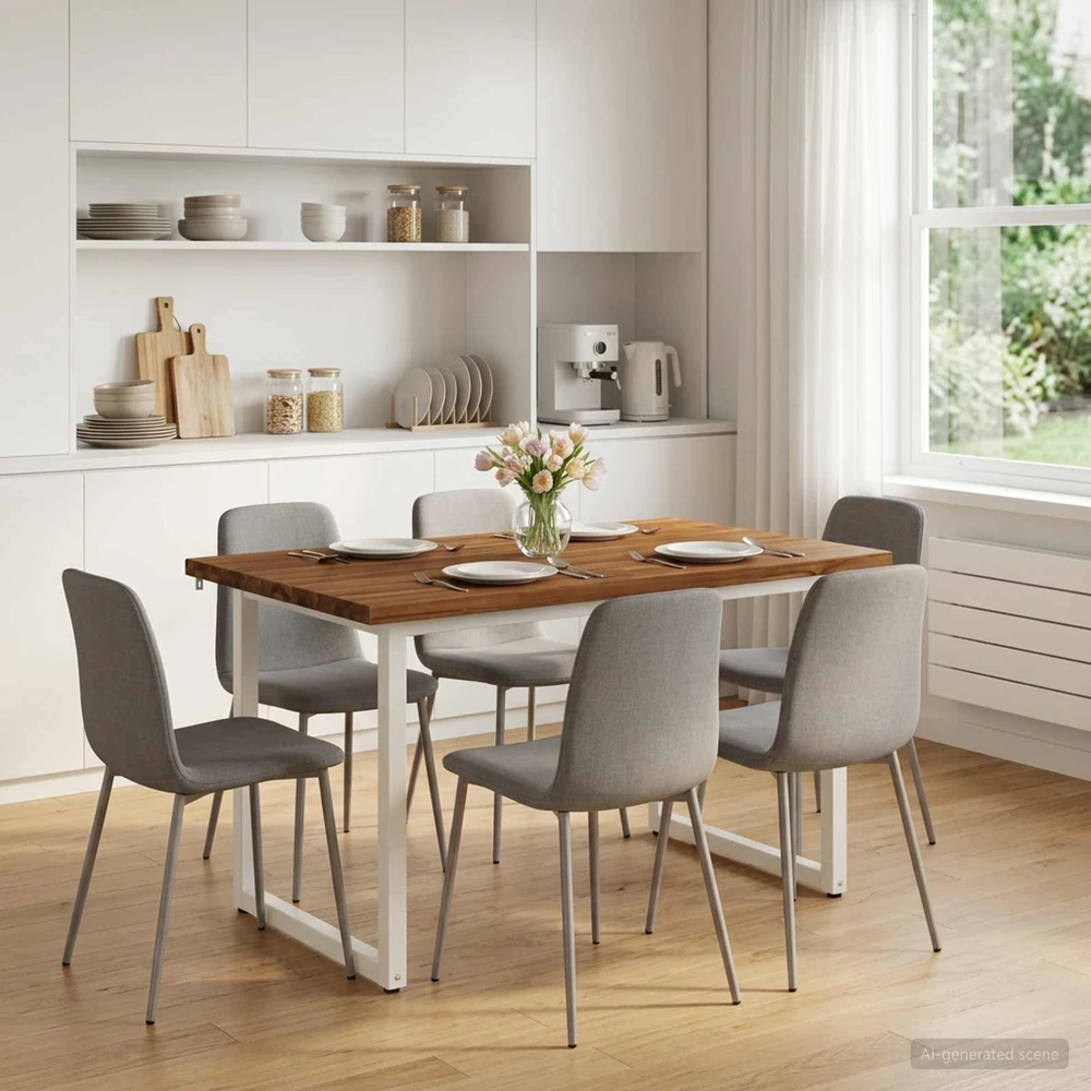 Kvadratinis valgomojo stalas 120 x 70 x 75 cm