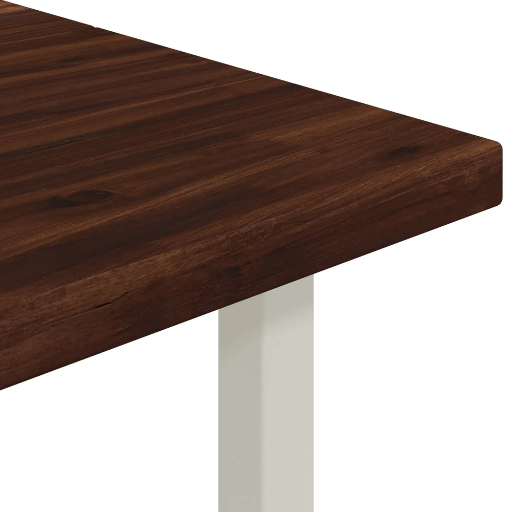 Kvadratinis valgomojo stalas 160 x 70 x 75 cm Tamsiai rudas