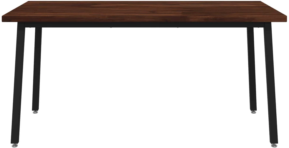 Kvadratinis valgomojo stalas 160 x 70 x 75 cm Tamsiai rudas